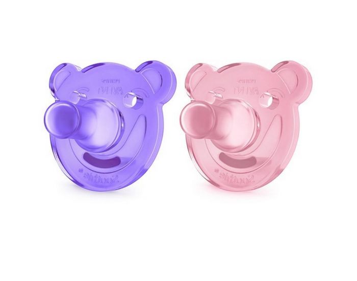 AVENT PHILIPS 2 Sucettes Soothie silicone fille pr�matur�
