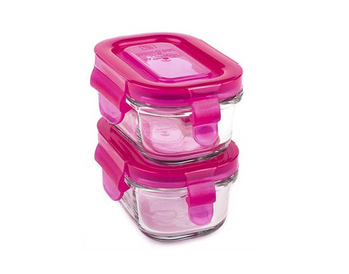 2 Pots De Conservation Repas Bebe En Verre 150 Ml Weangreen Bebe Au Naturel