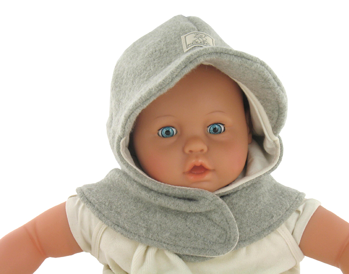 Cagoule Enfant Otto En Feutre De Laine Gris Pickapooh Bebe Au Naturel