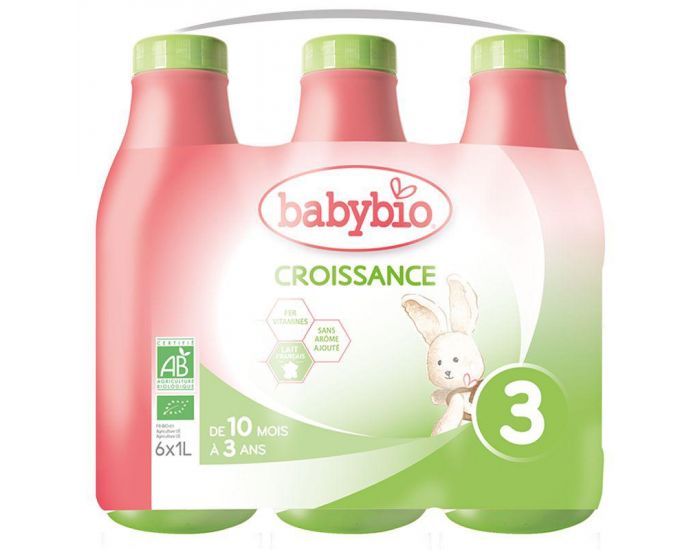 Croissance Liquide Des 10 Mois 6 X 1 L Babybio Bebe Au Naturel