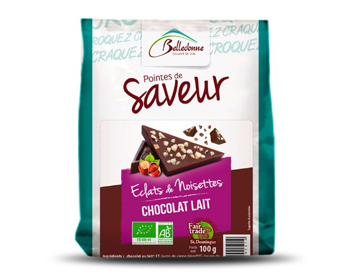 BELLEDONNE Pointes de Saveurs - Chocolat Lait Noisettes Caramlises - 100 g