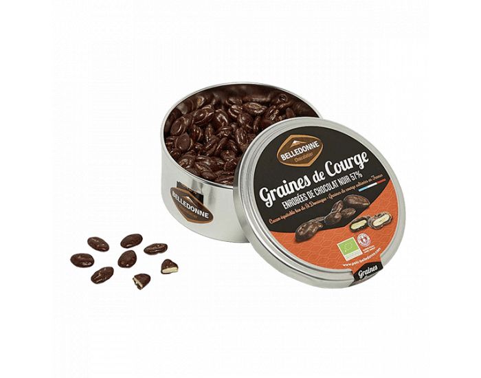 Graines De Courge Chocolat Noir 57 Bio 0g Belledonne Bebe Au Naturel