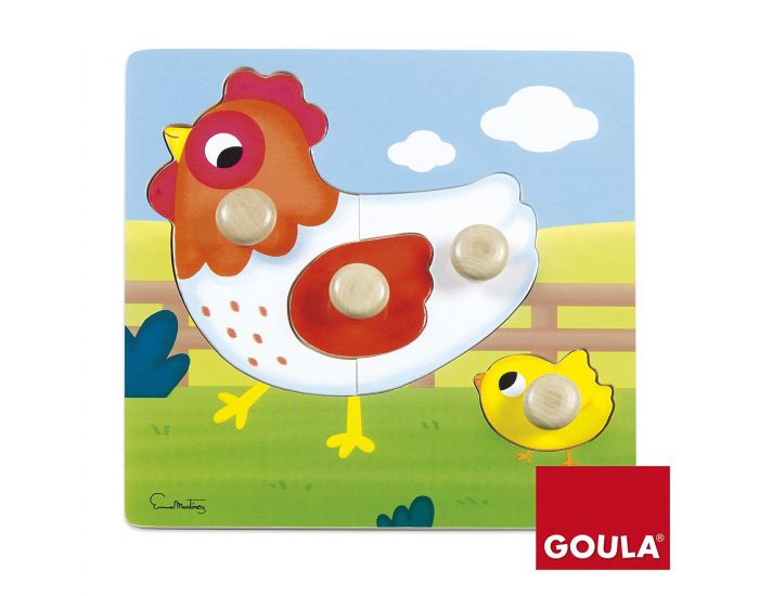 GOULA Puzzle Poule - Ds 12 mois 