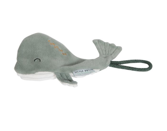 LITTLE DUTCH Attache-Ttine - Baleine - Ocean Mint - Ds 12 mois