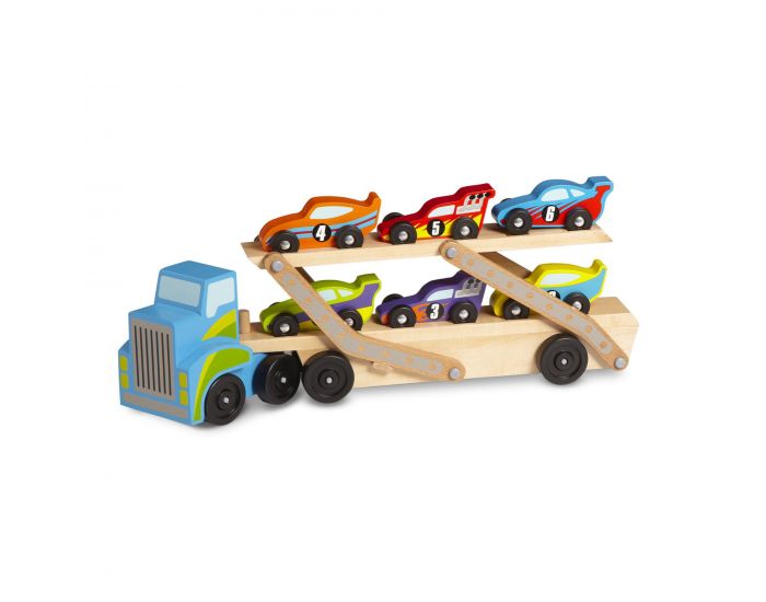 MELISSA & DOUG Porte-voitures de Course Gant - Ds 3 ans