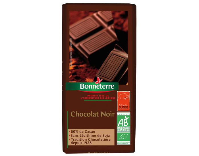 Chocolat Noir 60 Cacao 100g Bonneterre Bebe Au Naturel