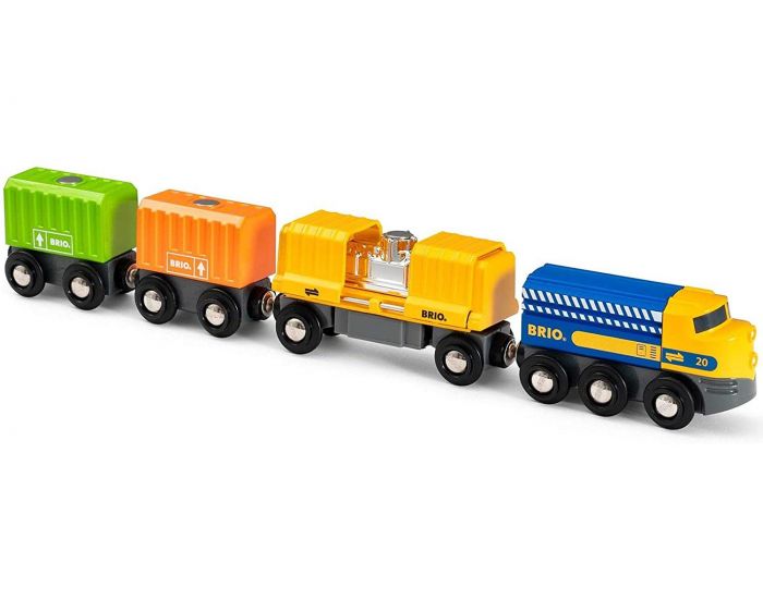 BRIO Long Train de Marchandises - Ds 3 ans 