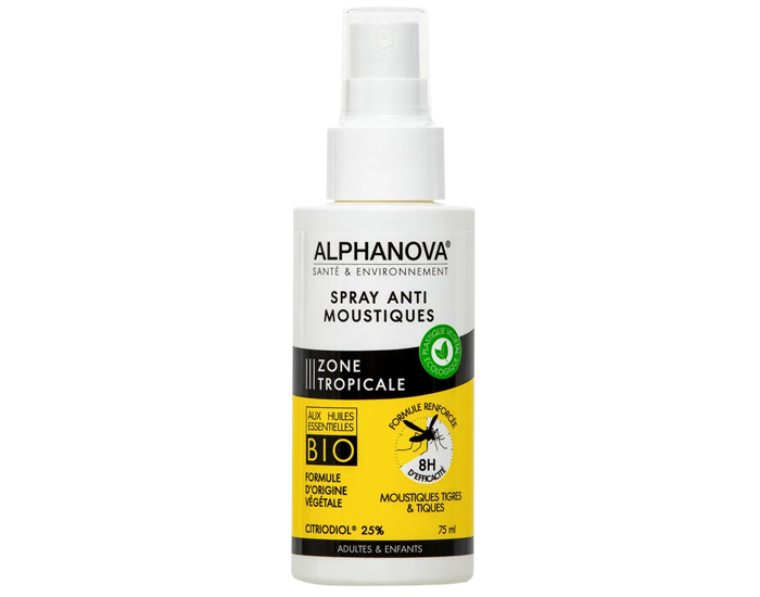 ALPHANOVA Spray Anti-Moustique Zone Tropicale - 75ml