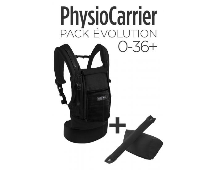 Physiocarrier Pack Evolution Tout Noir 0 36 Love Radius Bebe Au Naturel