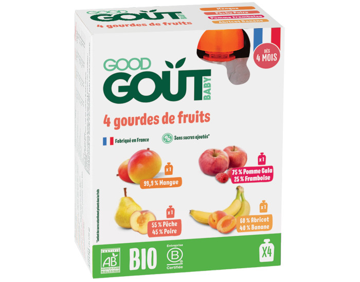 Good Goût 99,9% Mangue dès 4 Mois Bio 120 g