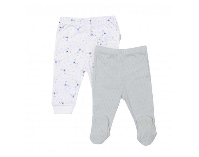 SEVIRA KIDS Set de 2 Pantalons Bb en Coton Bio - LON