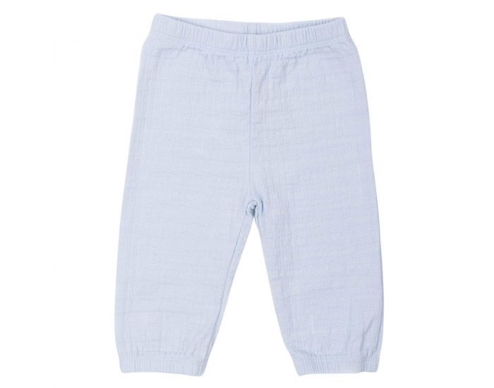 SEVIRA KIDS Pantalon bb en Gaze Coton Biologique - Bleu