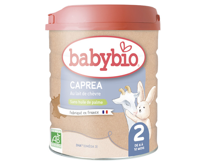 BABYBIO Lait de Suite Capra 2 - 800g - Ds 6 Mois