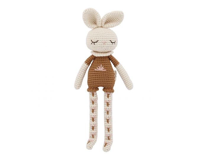 PATTI OSLO Doudou en Crochet - Lapin - Ds La naissance Marron