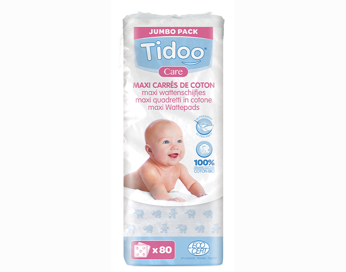 Pack Maxi Carres Ultra Doux De Coton Bio Pour Bebe Tidoo Bebe Au Naturel