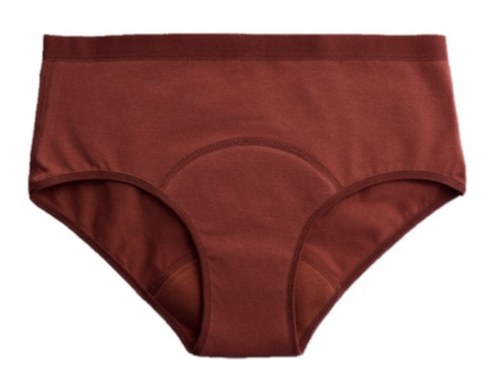 IMSE Culotte Menstruelle en Coton Bio Bordeaux Flux Moyen - Lavable  60 - XXL / 52-54