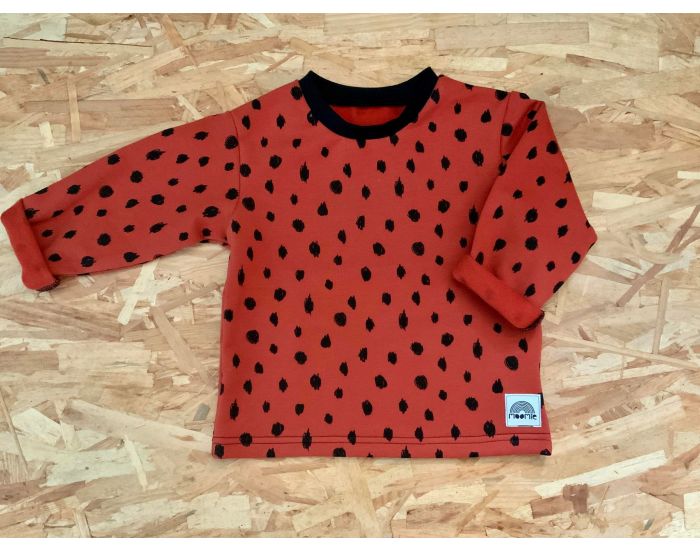 MOOMIE T-shirt Manches Longues - Pois Rouille