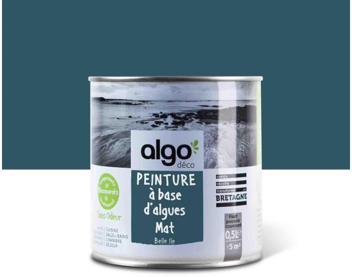 ALGO PAINT Peinture Saine et Ecologique Algo - Bleu - Belle Ile