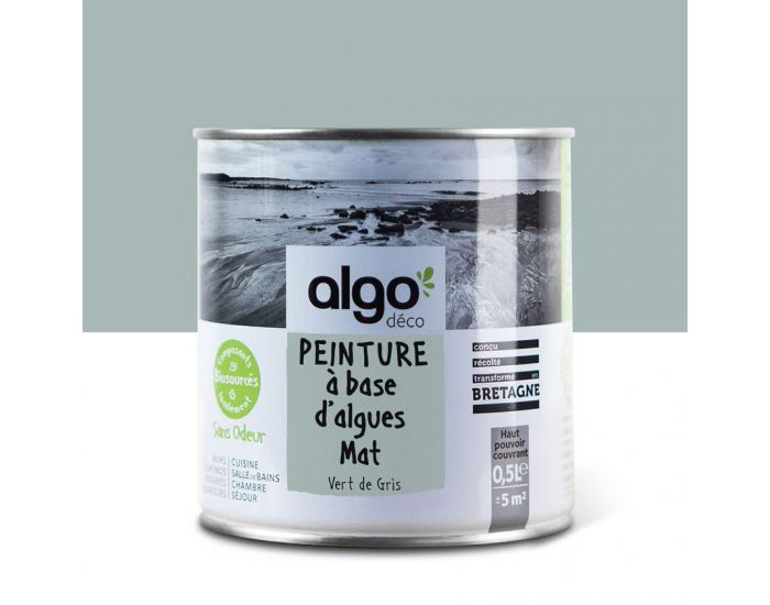 ALGO PAINT Peinture Saine & Ecologique Algo - Vert de Gris