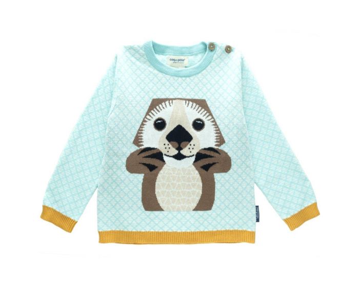 COQ EN P�TE Pull Tricot B�b� - Loutre