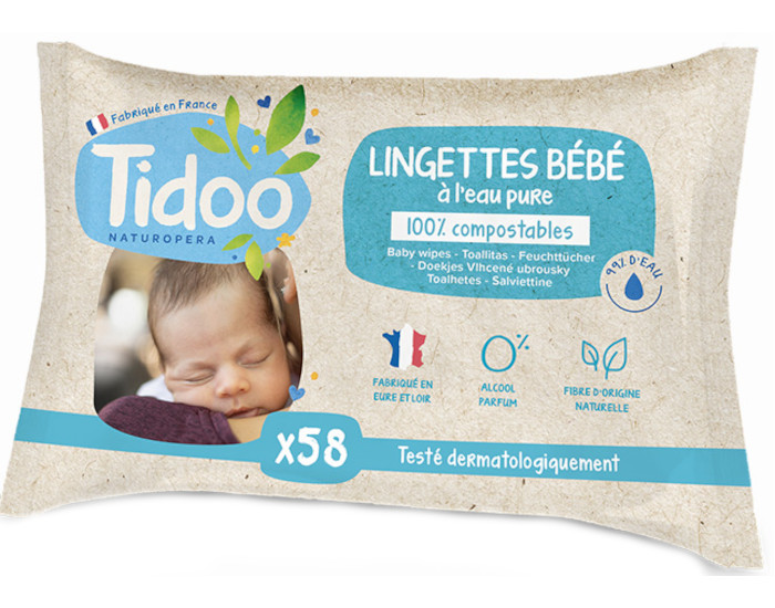 Lot de 5 lingettes ultra douces bébé – Peaudouce France
