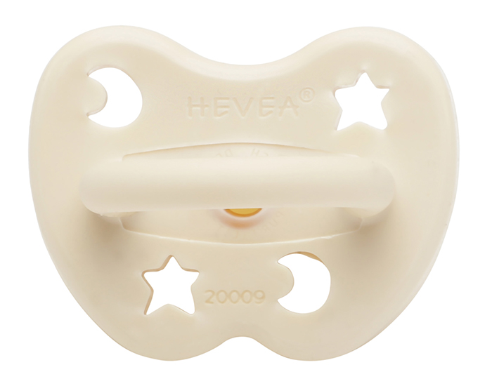 HEVEA Sucette Sym�trique en Caoutchouc Naturel Color� - Milky White