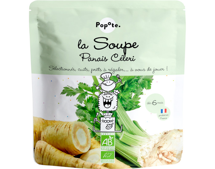 POPOTE Soupe Panais Cleri Bio - 190 g - Ds 6 mois