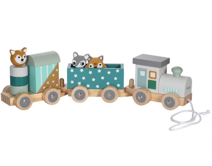 KINDSGUT Petit Train les Animaux du Zoo - Etoiles - Ds 3 ans 