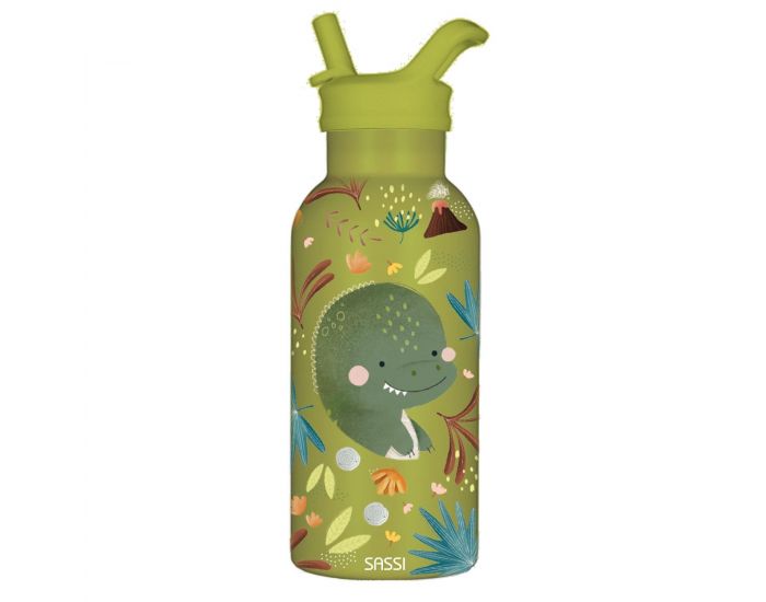 SASSI JUNIOR Bouteille Isotherme - Cracky le Dinosaure 350 ml