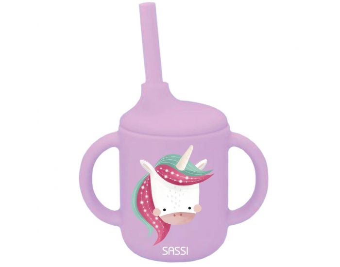 SASSI JUNIOR Gobelet en Silicone - Sparkly la Licorne