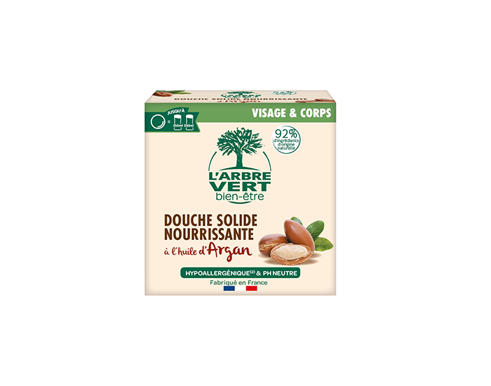 L'ARBRE VERT BIEN-TRE Douche Solide Argan - 75 g