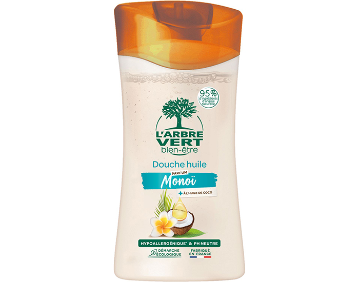 L'ARBRE VERT BIEN-TRE Douche Huile de Coco & Fleurs de Tiar Mono - 250 ml 