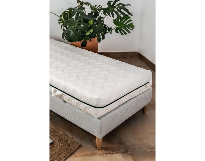 KADOLIS Housse de Matelas - Aloenatura - Epaisseur 17cm 90 x 190 cm