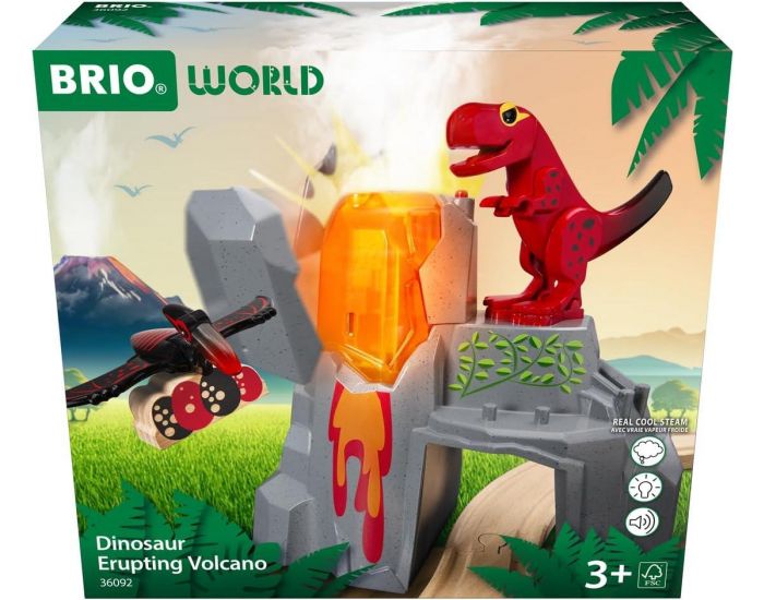 BRIO Volcan Dinosaure en ruption - Ds 3 ans 