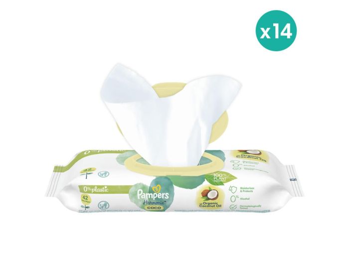 PAMPERS HARMONIE 14 x 42 Lingettes Coco Harmonie