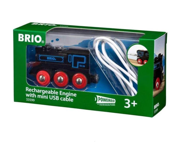 BRIO Locomotive - Rechargeable avec Mini Cble - Ds 3 ans 