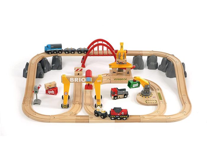 BRIO Coffret Grues et Chargements - Ds 3 ans