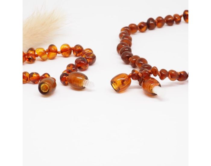 Babig - Bracelet d'Ambre Bébé Ambre Cognac