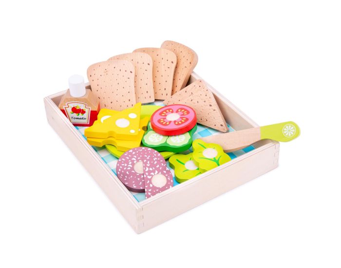 NEW CLASSIC TOYS Set de Sandwich  Prparer - Ds 24 mois