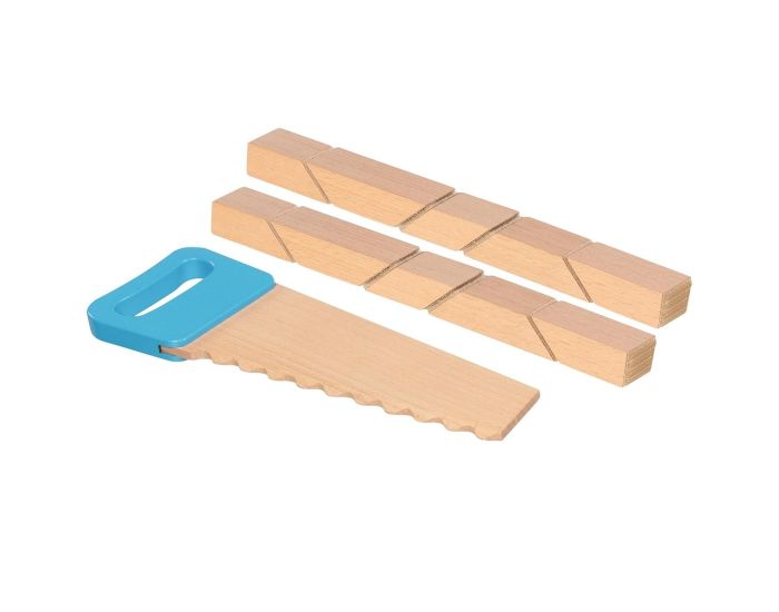 GOKI Scie et Blocs en Bois  Scratch - Ds 2 ans