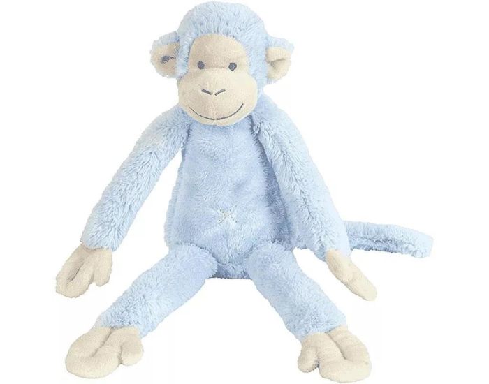 HAPPY HORSE Peluche Singe Mickey - Bleu - 32 cm - Ds 12 mois 