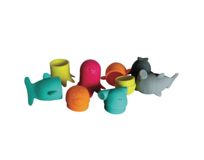 BBLUV Jouets de Bain en Silicone Bddies - Ds 6 mois