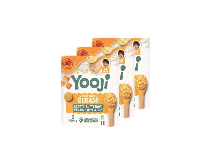 YOOJI Lot de 3 Ecrass Risotto - Ds 8 mois