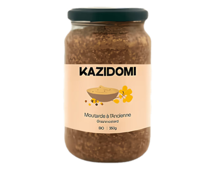 KAZIDOMI Moutarde Ancienne - 350 g