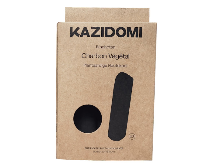 KAZIDOMI Lot de 3 Charbons Vgtaux Binchotan