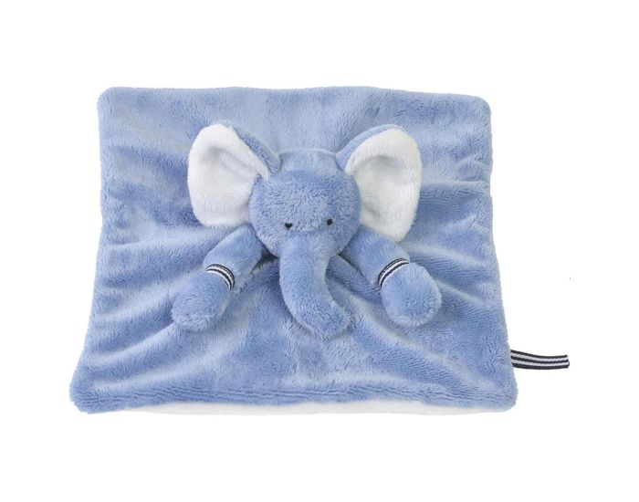 HAPPY HORSE Doudou Elphant Emoji - Bleu - 24 cm - Ds 12 mois 