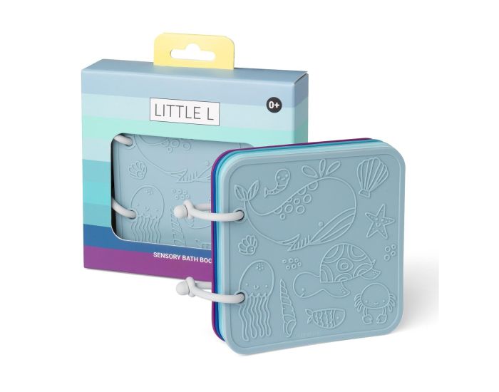 LITTLE L Livre de Bain en Silicone - Bleu - Ds 12 mois 