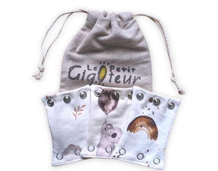 LE PETIT GIGOTEUR Lot de 3 Rallonges de Body - Taille 3 - Tout doux 