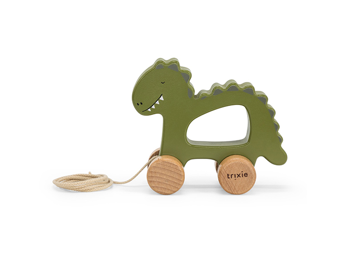 TRIXIE Jouet  Tirer en Bois - Mr Dino - Ds 18 mois 