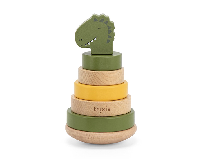 TRIXIE Tour  Empiler en Bois Mr Dino - Ds 12 mois 